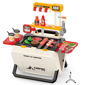 Juego de Cocina Portátil para Niños, Juguete de Plástico con Parrilla para Asar, Juego de Imitación de Cocina para Niños - Product Image 2