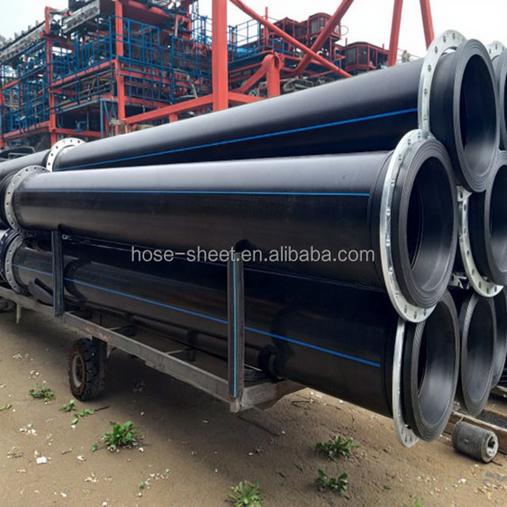 Высокое качество HDPE мягкий шланг гибкий высокого давления PE фланец дренажных оросительных пластиковых труб для водяной сварки труб