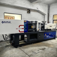 Machine de moulage par injection servo Hai Tian 120 tonnes d'occasion à vendre, 90% neuve, PP PE ABS PC PA HDPE PET pour petits produits
