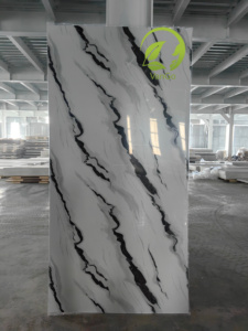 Pannello Murale Decorativo con Finitura UV Lastra in PVC Effetto Marmo 1220*2440*3mm <span class=keywords><strong>per</strong></span> Rivestimento Interno <span class=keywords><strong>Pannelli</strong></span> e Tavole da Parete - Product Image 4