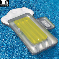 Mug à bière gonflable en PVC de calibre 12, flotteur de piscine, radeau flottant, transat de soleil, matelas pneumatique, rangée flottante pour adultes, fête