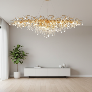 Lampadari e Lampade a Sospensione in Cristallo a Forma di Ramo d'Albero, Moderni e Decorativi, per Soggiorno, Hall di Hotel e Illuminazione di Atri di Ville - Product Image 1