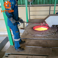 100-1500kg Gasbetriebener Schrottschmelzofen für Aluminium mit Schmelztiegel zur Barrenherstellung in der Produktionslinie