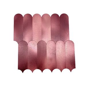 Nuovo design rosa impermeabile Peel e autoadesivo decorazione della parete striscia PVC mosaico <span class=keywords><strong>cucina</strong></span> backsplash <span class=keywords><strong>piastrelle</strong></span> - Product Image 2