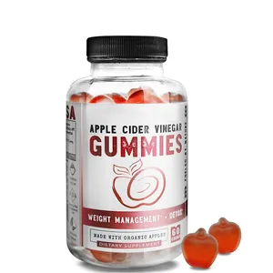 OEM Hersteller Vitamin Gewichts verlust Detox Gummis Private Label Bio Apfel Apfelwein Gummis Essig