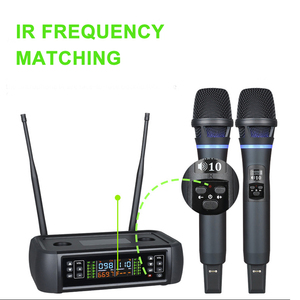 Hệ thống micro không dây cầm tay kép 200 kênh Private Mold với khả năng đồng bộ hồng ngoại - Product Image 3