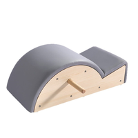Correcteur de colonne vertébrale en chêne de qualité supérieure pour Pilates - Baril ergonomique en arc - Équipement d'étirement et d'alignement du dos pour studios de pilates et salles de sport