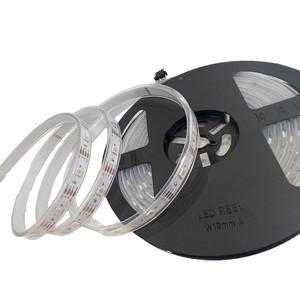 WS2815 Bande <span class=keywords><strong>LED</strong></span> programmable RGBW IP67 étanche 30 LEDs/m DC12V 10mm blanc PCB <span class=keywords><strong>LED</strong></span> <span class=keywords><strong>ruban</strong></span> lumineux éclairage architectural - Product Image 2