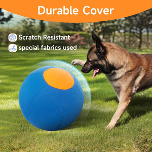 Palla da Pastore <span class=keywords><strong>Jolly</strong></span> Dog Blu Personalizzata da 18'' in PVC Resistente, Giocattolo Sportivo per Cani Australiani e Tedeschi, Ecologico e Moderno - Product Image 2