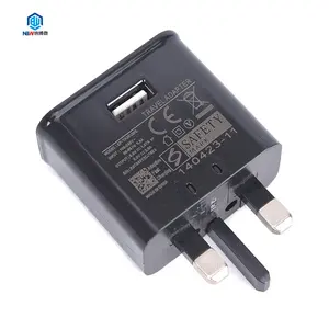 Adaptor Travel untuk Samsung Pengisi Daya Cepat 9V 1,67a Pengisi Daya Cepat UK 3 Pin 2 Amp Adaptif Pengisi Daya Utama Cepat