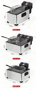 Freidora Eléctrica Comercial Pequeña <span class=keywords><strong>de</strong></span> Cilindro Simple/Doble con Filtrado <span class=keywords><strong>de</strong></span> Aceite para Papas Fritas y Pollo Frito, con Temperatura Constante - Product Image 6