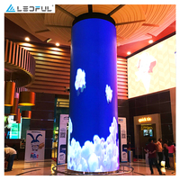 Module LED flexible 200*150mm, pleine couleur, sonore, cylindrique, écran vidéo personnalisable pour mur d'affichage LED