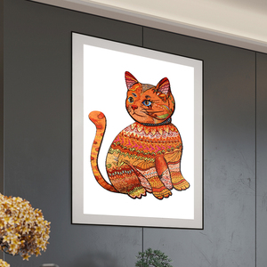 Cute Animal Shaped <strong>Cat</strong> Wooden <strong>Jigsaw</strong> <strong>Puzzles</strong> for Family Game Play Collection Kids Toys - Product Image 6