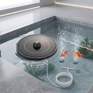 Bomba de Aire Solar Portátil al por Mayor, Sistema de Aireación Silencioso Recargable para Estanques Koi, Suministro de Oxígeno para Pesca al Aire Libre - Product Image 4