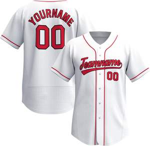 เสื้อเบสบอลสำหรับเยาวชนชายหญิงเสื้อกีฬาติดกระดุมเสื้อเย็บหรือพิมพ์ตัวอักษรขนาดใหญ่ - Product Image 6