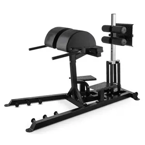 Roman Chair Back Extension Machine Lower Back Hyperextension Bench Adjustable Exercise Equipment for Hamstring and Glute GHD