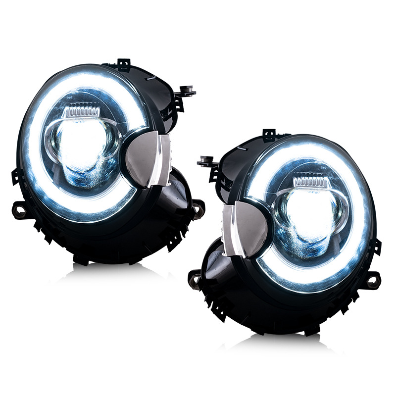 Headlight set for right-hand drive