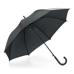 Parapluie de vente en gros moins cher, parapluie bâton de couleur vive avec poignée en J
