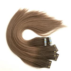 <span class=keywords><strong>Nouvelle</strong></span> Arrivée Extensions de Cheveux Humains Premium 100% Russes Européens Double Drawn Remy Skin Weft de Haute Qualité à Bandes Adhésives - Product Image 2