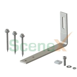 Système de montage solaire en acier inoxydable SUS304, crochet de toit pour l'installation de panneaux solaires avec traitement de surface par sablage - Product Image 1