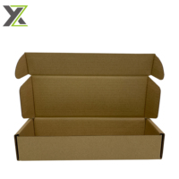 Boîte-cadeau d'emballage de stockage pliable pour sous-vêtements en carton ondulé kraft avec matériaux recyclés personnalisés