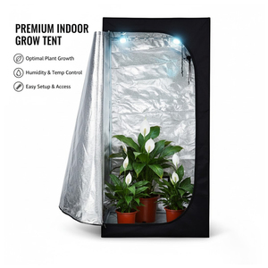 <span class=keywords><strong>Kit</strong></span> <span class=keywords><strong>Completo</strong></span> de <span class=keywords><strong>Cultivo</strong></span> Hidropónico Profesional para Interiores, Carpa de <span class=keywords><strong>Cultivo</strong></span> con Tela Reflectante de Mylar 600D de Alta Calidad y Marco Metálico - Product Image 3