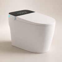 Abattant de toilettes intelligent automatique avec bidet électrique, capteur, siège chauffant et lavage à l'eau chaude
