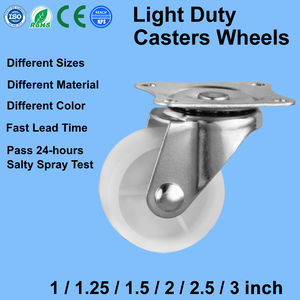 CMCL Leichte Industrierollen Hersteller Polyolefin 50mm 2 Zoll Kleine PP-Schraubmontierte M8 Gewindestangen-Lenkrollen - Product Image 1