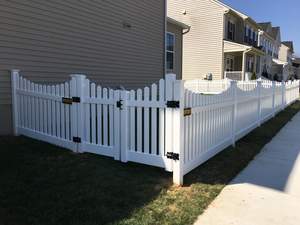 Kit de panneau de clôture en PVC moderne blanc 6 pieds écologique durable <span class=keywords><strong>aménagement</strong></span> <span class=keywords><strong>paysager</strong></span> cour avant clôture en vinyle - Product Image 2