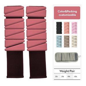 Équipement de fitness <span class=keywords><strong>et</strong></span> de Pilates personnalisé en gros : <span class=keywords><strong>Poids</strong></span> de cheville <span class=keywords><strong>et</strong></span> de poignet de yoga style nid d'abeille 2LB - Product Image 1