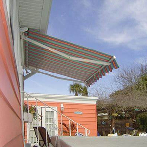 Nhiệm vụ nặng nề ngoài trời cửa sổ nhôm thương mại mái hiên điện có thể thu vào gấp mái hiên với vật liệu buồm acrylic bền - Product Image 6