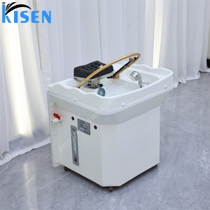 อ่างสระผมเคลื่อนที่ Kisen Good Design พร้อมระบบหมุนเวียนน้ำและโดมอบไอน้ำ - Product Image 1