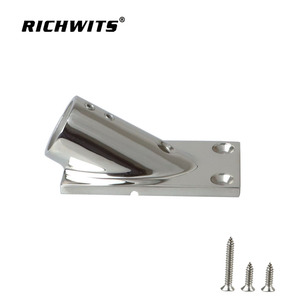 RICHWITS Juego de Sujetadores de Base de Riel Angulado de 30 Grados de Acero Inoxidable 316 Fundido de Alta Resistencia, Pulido de Alto Brillo, Herrajes para Barcos de Agua Salada - Product Image 2