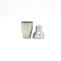 Ruixen — Mini outil de bar professionnel pour Cocktail, mélangeur, batteur et batteur, de couleur argent brossé, 8oz, 250ml