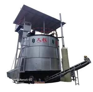 Jiumu organic granular fertilizer machinery manure compost fermentation tower livestock waste fermentation tank