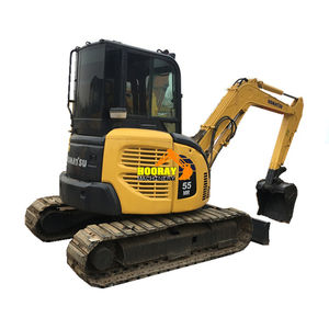Mini-excavatrice KOMATSU PC55 de 3,5 tonnes, 90% neuve, d'occasion, fabriquée au Japon, moteur Komatsu PC55MR-2 - Product Image 1
