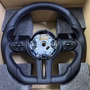 <span class=keywords><strong>Volante</strong></span> Deportivo de Cuero Negro Perforado para <span class=keywords><strong>BMW</strong></span> E90 F10 F30 F31 F32 F36 F20 E92 E60 X6 E71 F20 F36 E70 M3 M5 - Product Image 3