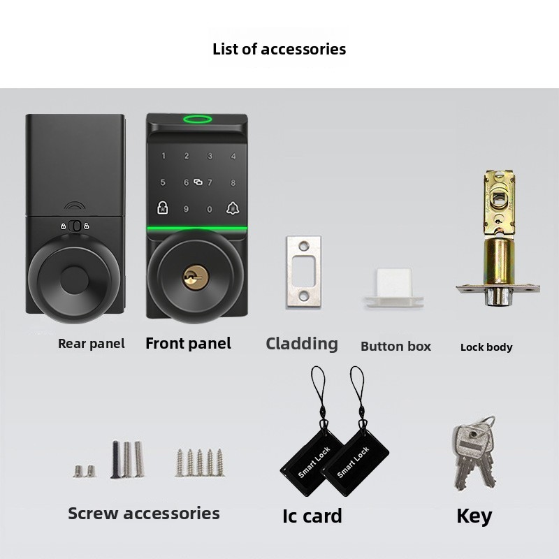 TTLock North American Smart Door Lock Model 2404A Fully Automatic WiFi/ Fingerprint Password with Key Wooden Door Lock · image 5