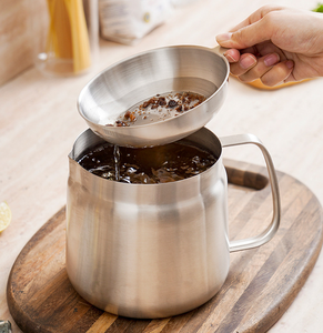 <span class=keywords><strong>Panier</strong></span> <span class=keywords><strong>de</strong></span> <span class=keywords><strong>friteuse</strong></span> multifonctionnel pour égoutter la graisse <span class=keywords><strong>de</strong></span> bacon, récipient à graisse en acier inoxydable 304, filtre à huile compatible lave-vaisselle - Product Image 3