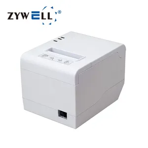 ZY808-Impresora térmica con cortador automático, dispositivo de impresión de recibos de 58mm, USB Lan, 80mm