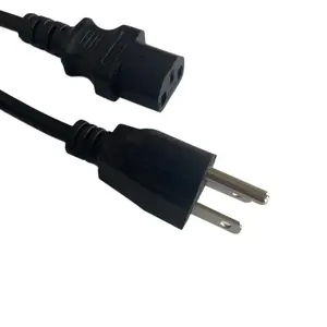 [Free Sample]Power Cord USA Plug EU Power PlugC7 C8 C13C14 C19 2 Pin 3Pins Power Cable 10A/13A/15A ACCords For Laptop Desktop PC