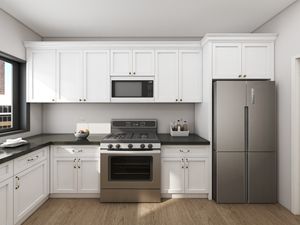 Juego de Muebles de Cocina Modernos de Diseño Gratuito, Gabinete de Cocina de Madera Blanca, Madera Contrachapada y MDF para Cocina de Villa, Hecho en China - Product Image 2