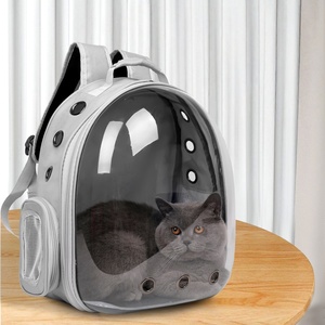 Zaino Trasparente <span class=keywords><strong>per</strong></span> il Trasporto di Gatti e <span class=keywords><strong>Cani</strong></span> di Piccola Taglia, <span class=keywords><strong>Borsa</strong></span> <span class=keywords><strong>per</strong></span> Animali Domestici Traspirante a Forma di Capsula Spaziale - Product Image 2