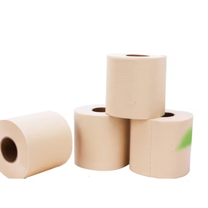 Muestras Gratis, Papel Higiénico de Pulpa de Bambú Virgen Sin Blanquear, Rollo de Papel Higiénico Marrón, Personalizable al por Mayor - Product Image 5