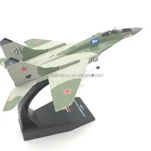 Collectible Diecast Model 1:100 MIG-29 Fighter Metal Plane Model Soviet Russia Military Airplane for Collection or Gift