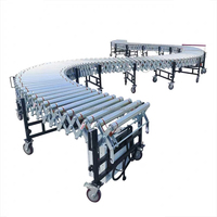 Dahan Ventes Sans Gravité Pvc Rouleau Portable Conteneur Boîte Flexible Chargement Déchargement Convoyeur