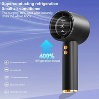 Ventilateur portable turbo rechargeable par USB, mini ventilateur électrique personnel à piles pour les voyages, les activités de plein air et les vacances