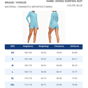Muta da donna in neoprene da 3 mm con cerniera posteriore, manica lunga, anti-UV, ad asciugatura rapida per surf, snorkeling, immersioni - Servizio OEM ODM - Product Image 3