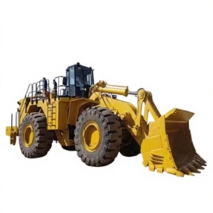 รถตักล้อยาง CAT992K สีเหลืองสำหรับงานหนัก น้ำหนัก 9900 กก. บุ้งกี๋ขนาดใหญ่ ยางที่ทนทาน เครื่องยนต์และเกียร์บ็อกซ์สำหรับงานก่อสร้าง - Product Image 1