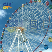 Vergnügungspark 50m Riesenrad Fahrgeschäfte Outdoor-Freizeitpark-Ausrüstung Panorama-Riesenräder zum Verkauf